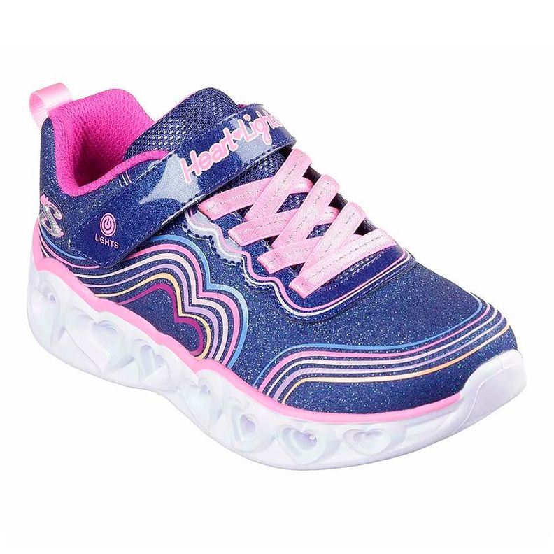 Zapatillas Urbanas Skechers Niña Heart Lights - Retro Hearts 302689-LNVMT-4