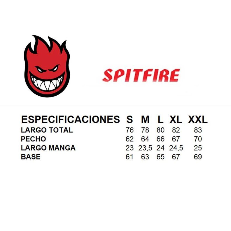 Polera Manga Corta Blanco Genderless V2 Spitfire-6