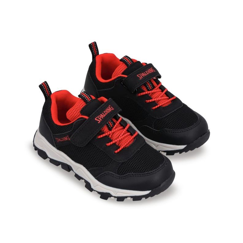 Zapatillas Outdoor Niños Kaya Negro Rojo Spalding-3