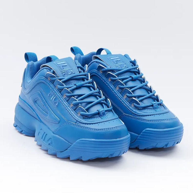 Zapatillas De Mujer Fila Disruptor II Premium Azul-1