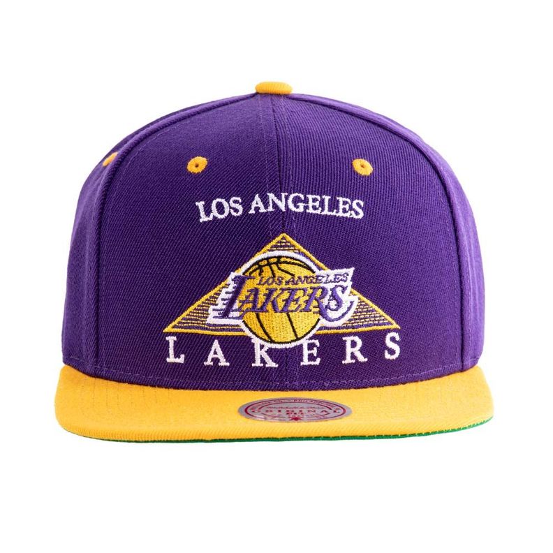 Gorro Snapback Nba Los Angeles Lakers Morado Mitchell And Ness-0