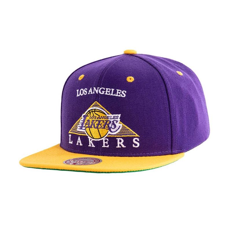 Gorro Snapback Nba Los Angeles Lakers Morado Mitchell And Ness-1