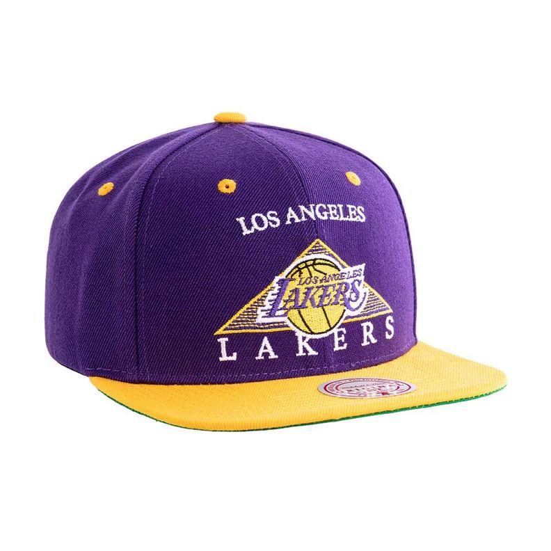 Gorro Snapback Nba Los Angeles Lakers Morado Mitchell And Ness-2