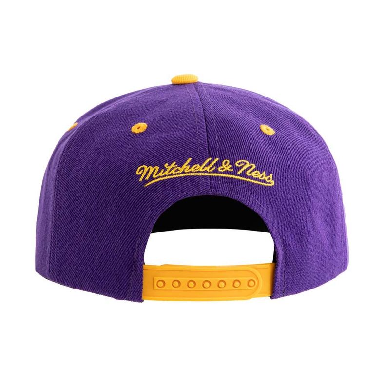 Gorro Snapback Nba Los Angeles Lakers Morado Mitchell And Ness-4