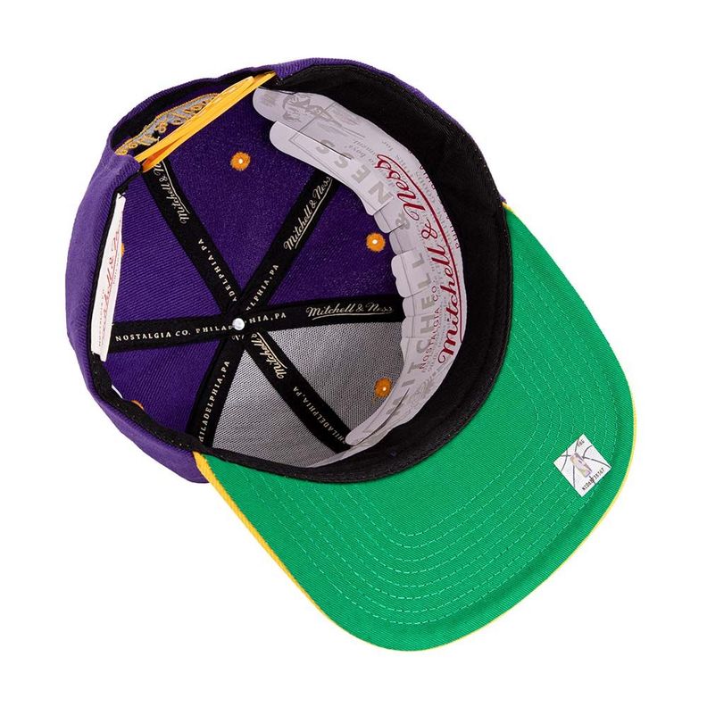 Gorro Snapback Nba Los Angeles Lakers Morado Mitchell And Ness-5