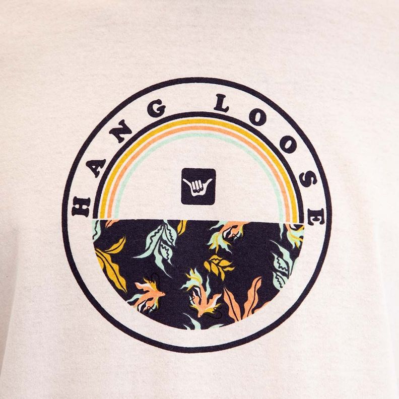 Polera Hombre Beige Flor Da Jamaica Hang Loose-1