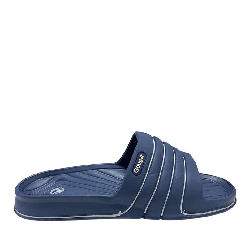 Sandalia Hombre Slip On Strips Azul-0