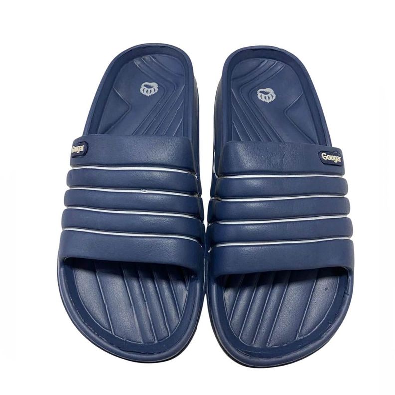 Sandalia Hombre Slip On Strips Azul-3