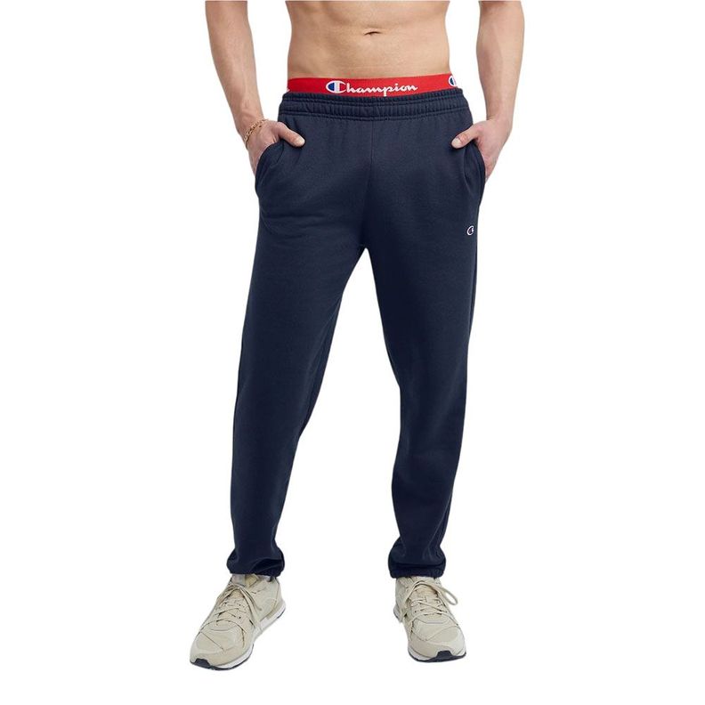 Jogger Hombre Champion Azul Powerblend Fleece Relaxed-0