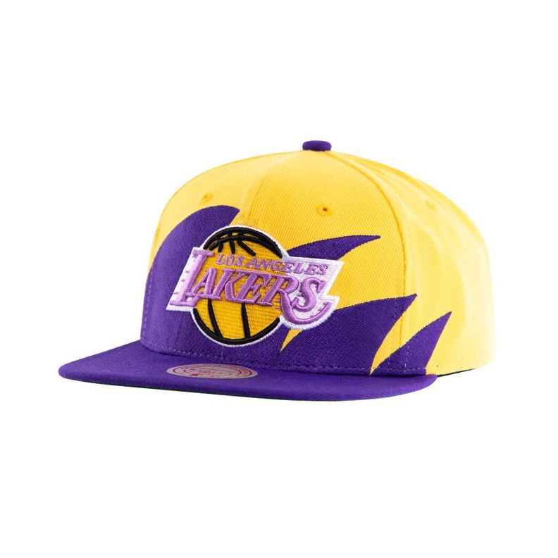 Gorro Snapback Los Angeles Lakers Sharktooth Amarillo Mitchell And Ness-3