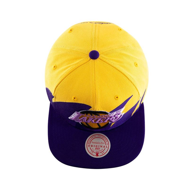 Gorro Snapback Los Angeles Lakers Sharktooth Amarillo Mitchell And Ness-4
