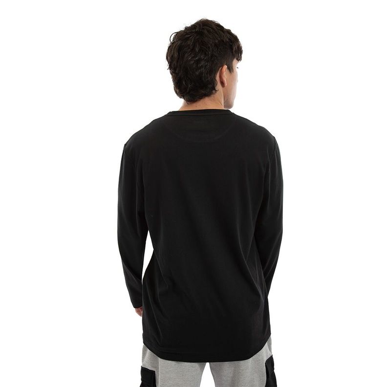 Polera Cac1ke Manga Larga Negro Blanco-3