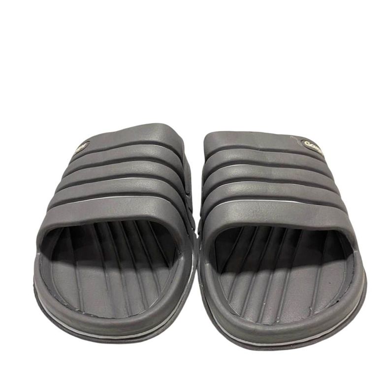 Sandalia Hombre Slip On Strips Gris-1