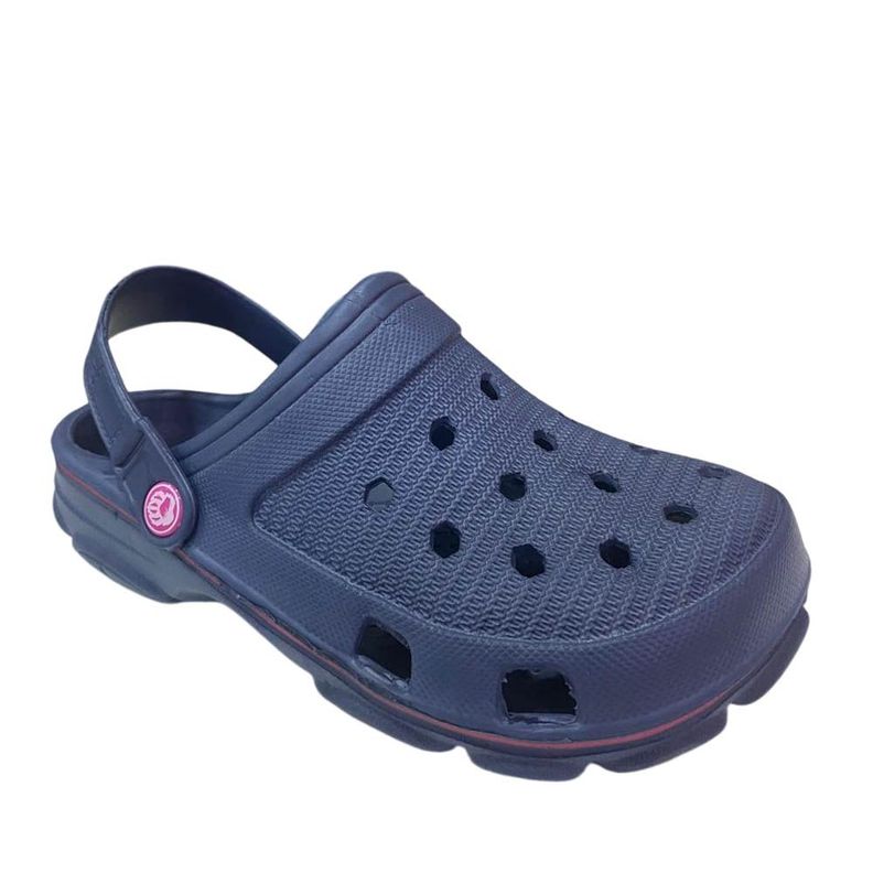 Sandalia Mujer Zueco Azul Fucsia Gougar-0