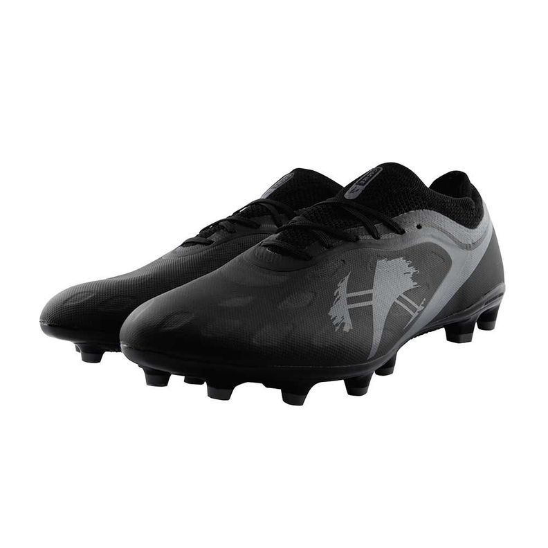 Zapatillas Hombre Futbol Negro Gris Falcon Cac1ke-3