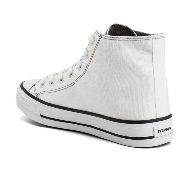Zapatilla Rail-Hi Unisex Blanco Canvas Topper-2