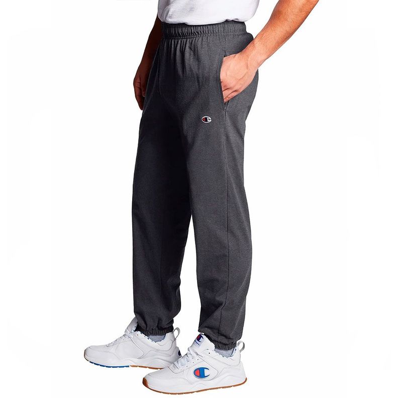 Jogger Hombre Algodón Gris Oxford Champion-1