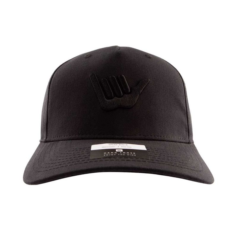 Jockey Gorro Hombre Curvo Negro Hang Loose-0