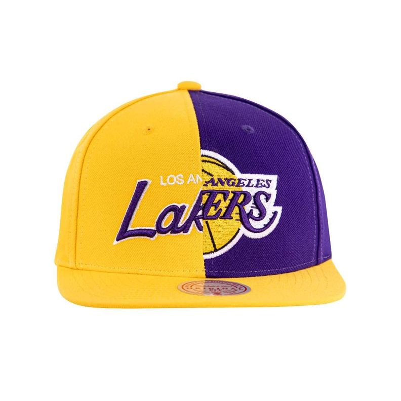 Gorro Snapback Nba Split Crown Lakers Mitchell And Ness-0