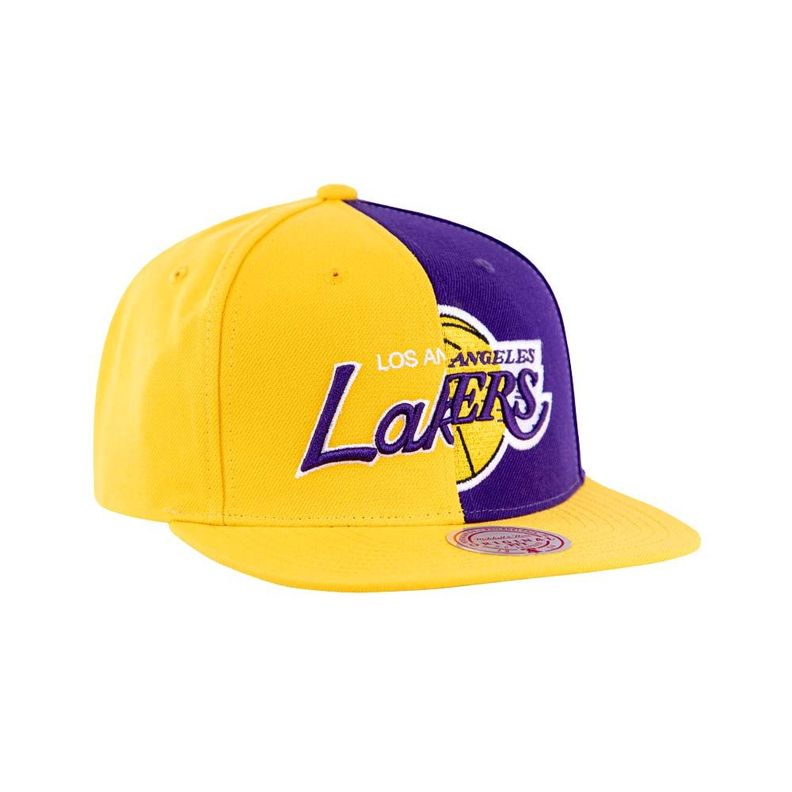 Gorro Snapback Nba Split Crown Lakers Mitchell And Ness-1