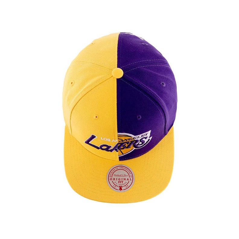 Gorro Snapback Nba Split Crown Lakers Mitchell And Ness-3