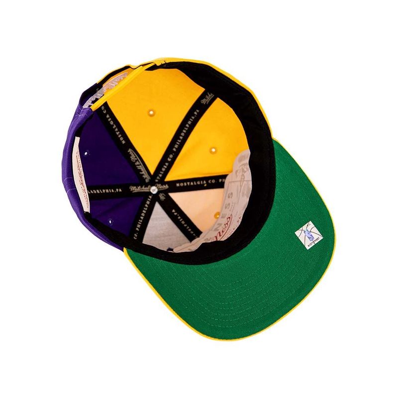 Gorro Snapback Nba Split Crown Lakers Mitchell And Ness-4