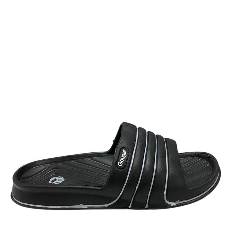 Sandalia Hombre Slip On Strips Negro-0