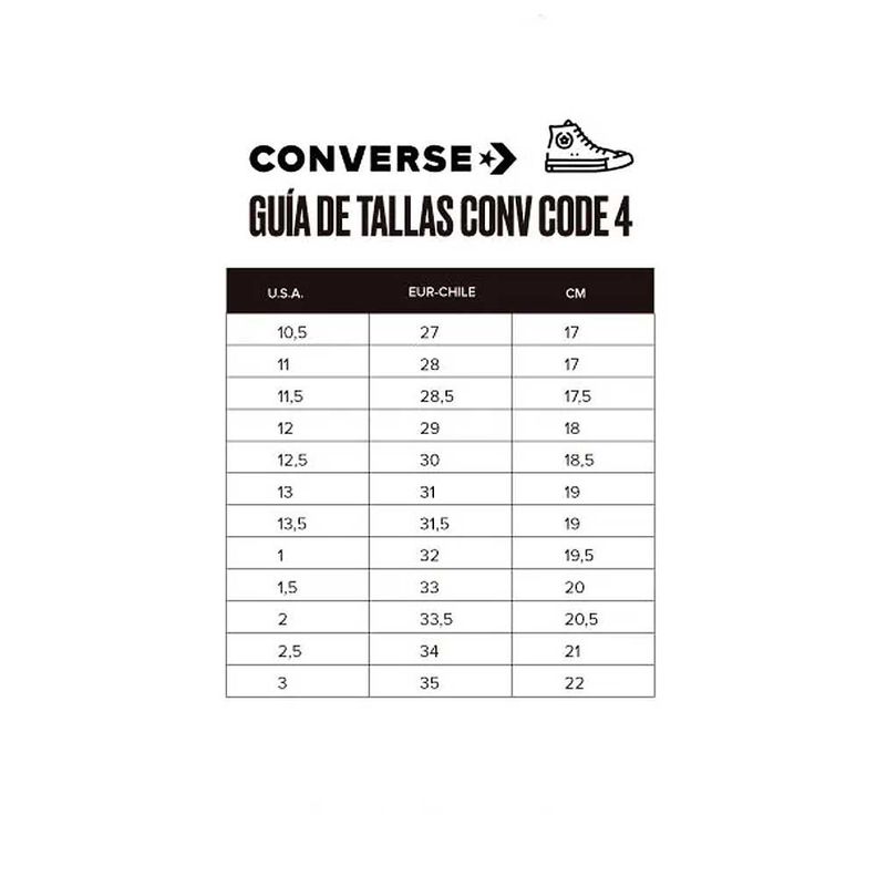 Zapatillas Convers Chuck Taylor Infantil All Star Eva Lift A08744C-5
