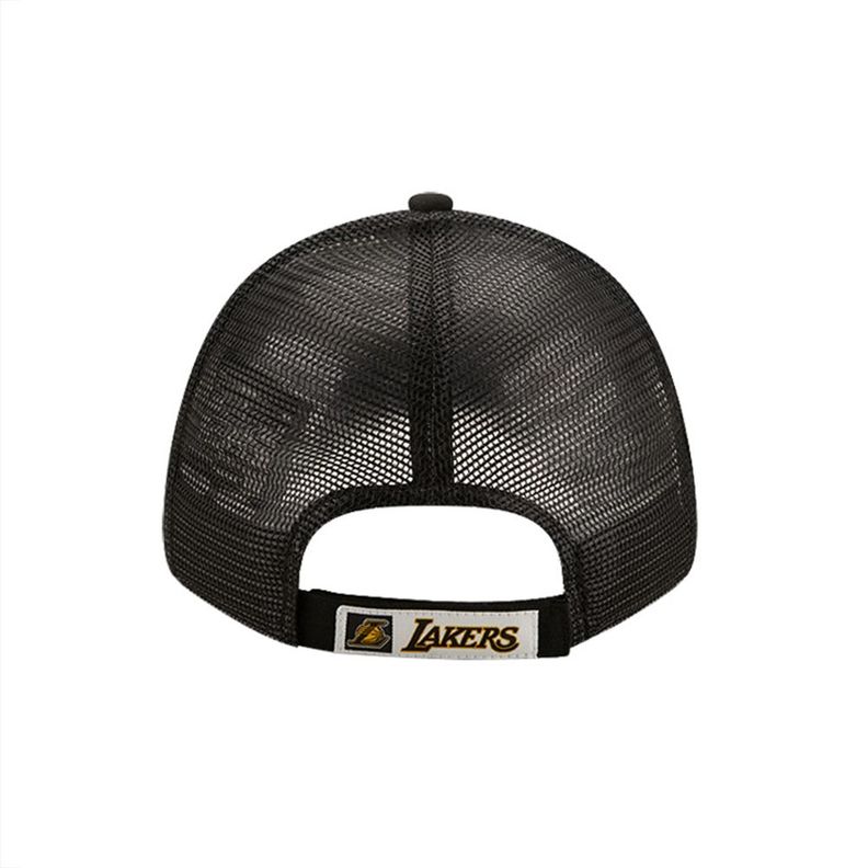Gorro Jockey Curvo Trucker Los Angeles Lakers Negro 9Forty New Era-2