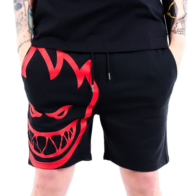 Short buzo hombre siptfire street culture negro rojo-0