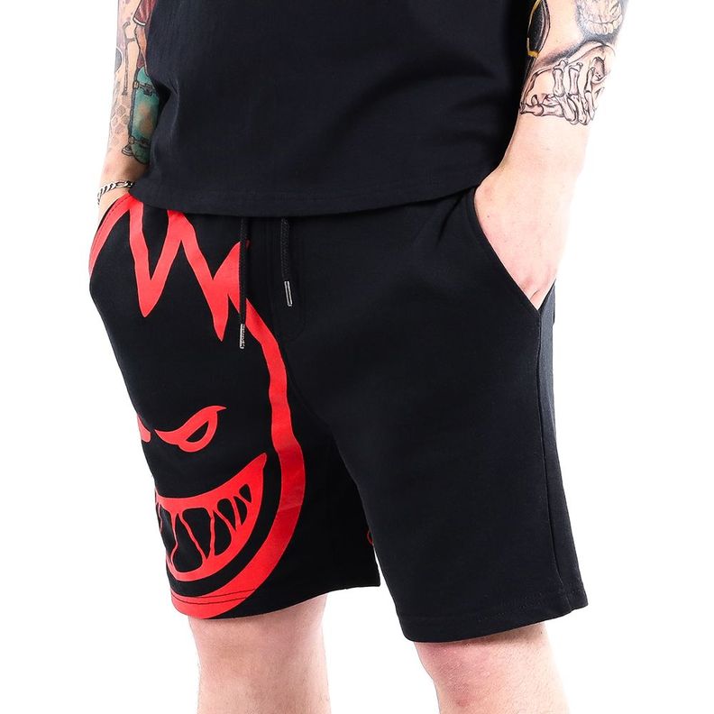 Short buzo hombre siptfire street culture negro rojo-1
