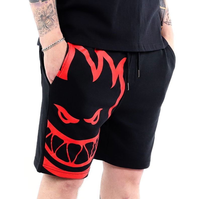 Short buzo hombre siptfire street culture negro rojo-3