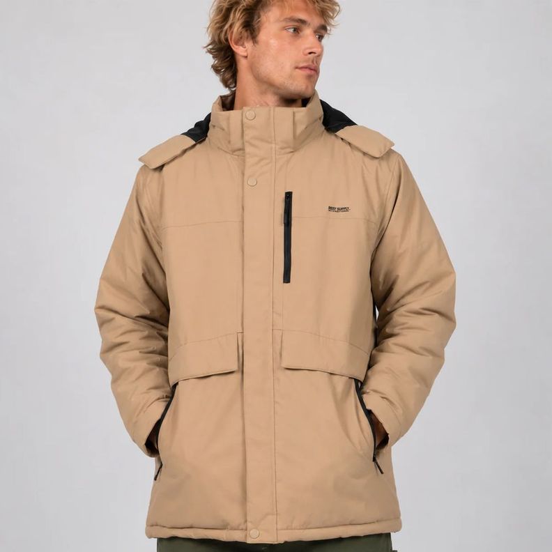 Parka Hombre Reef Full Zipper Brown