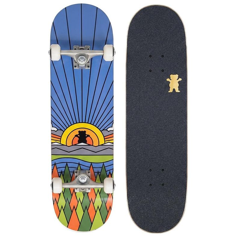 Tabla Skate Completa Sun Valley 8.0'' Grizzly Griptape Azul