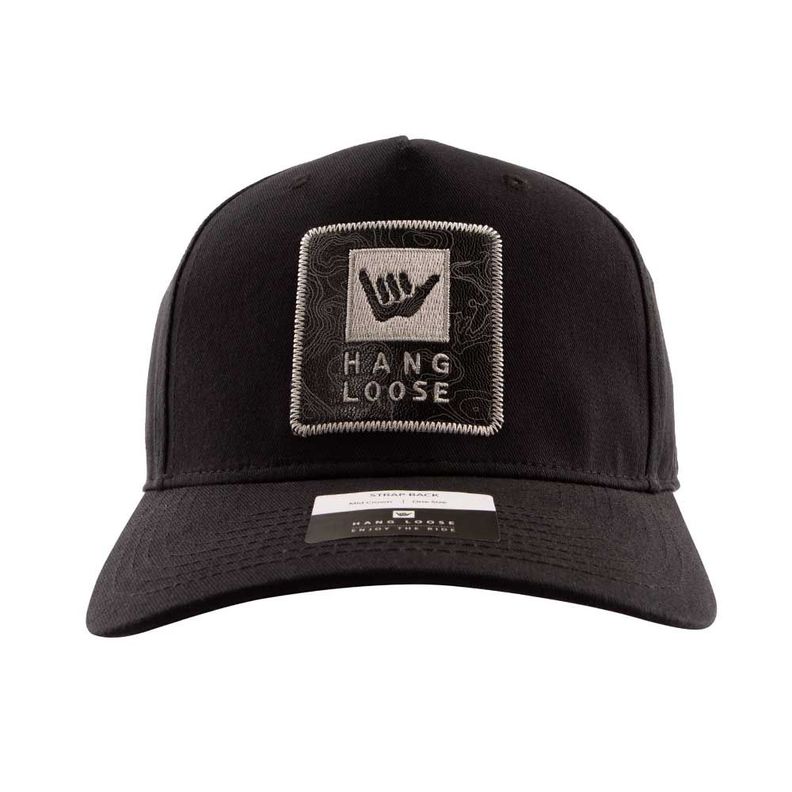 Jockey Gorro Hombre Curvo Negro Hang Loose-0