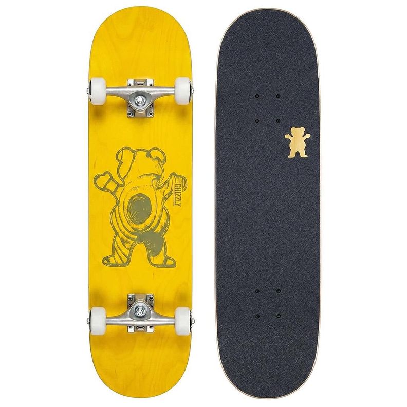 Tabla Skate Completa Rosewood 8.0'' Grizzly Griptape Amarillo