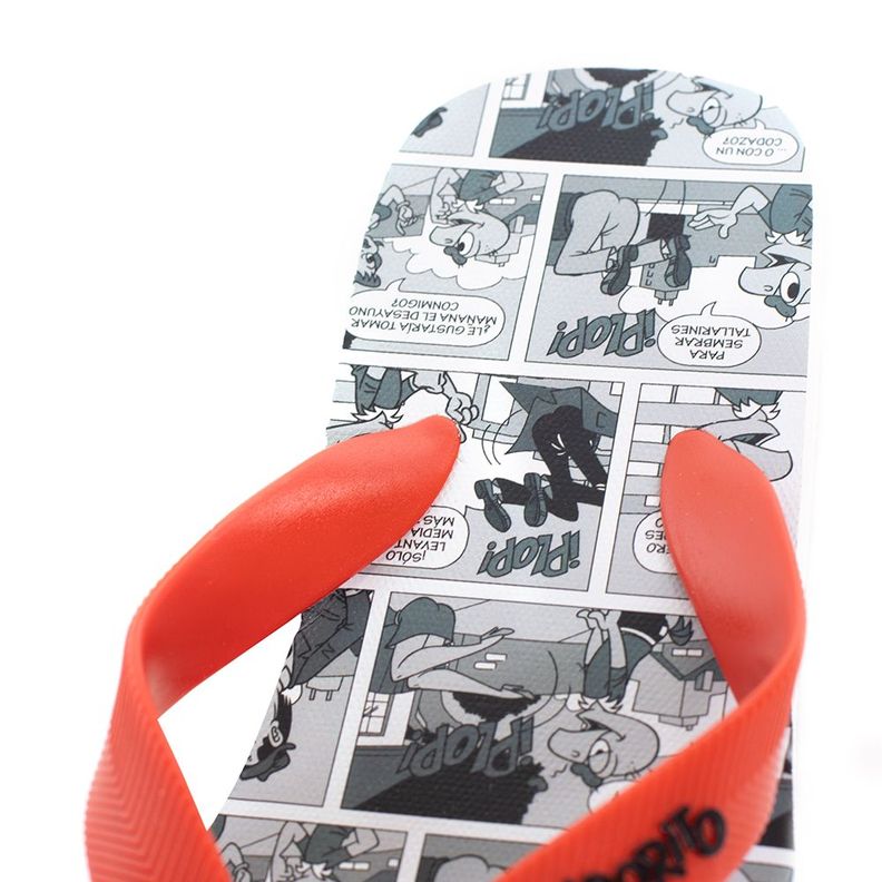 Sandalias Hombre Hawaianas Gris Rojo Condorito-5