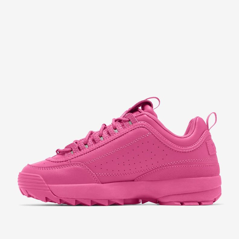 Zapatillas De Mujer Fila Disruptor II Premium Rosado Fila
