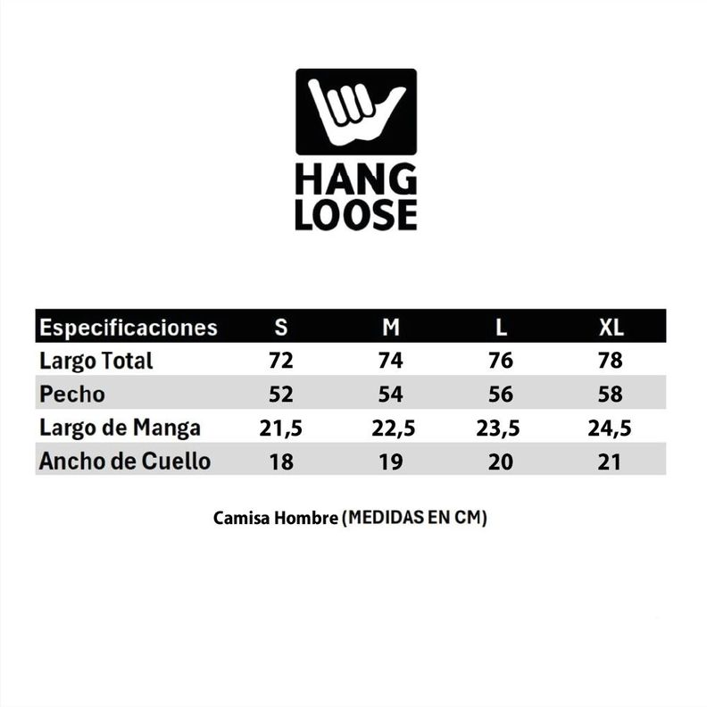 Camisa Guayabera Hombre Florida Negro Hang Loose-6