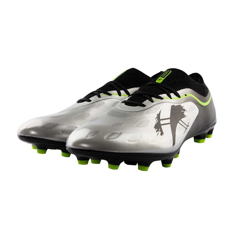 Zapatillas Hombre Futbol Negro Plateado Falcon Cac1ke-3
