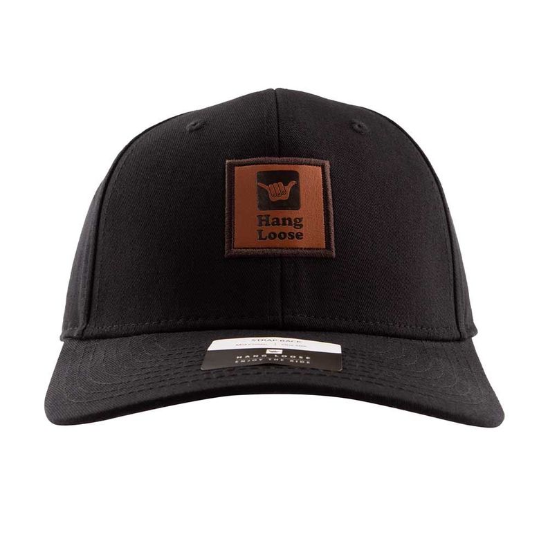 Jockey Gorro Hombre Curvo Negro Hang Loose-0