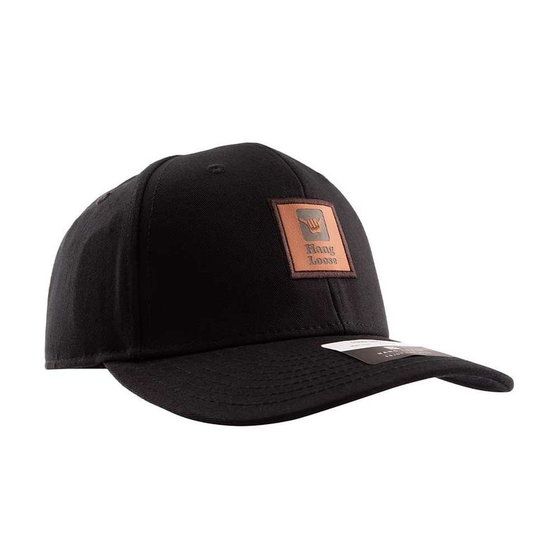 Jockey Gorro Hombre Curvo Negro Hang Loose-1