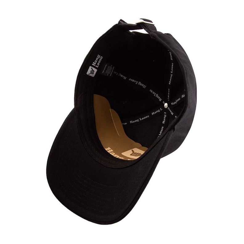 Jockey Gorro Hombre Curvo Negro Hang Loose-5