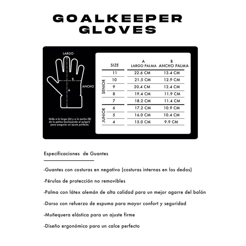 Guantes Arquero Portero Fútbol Golie Adulto Azul Cac1ke-8