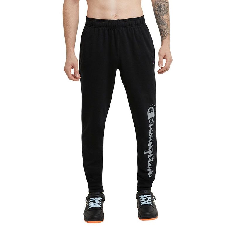Jogger Hombre Champion Negro Powerblend Graphic-0