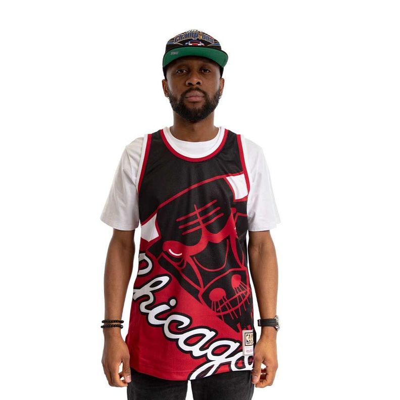 Polera Tank Nba Chicago Bulls Black Mitchell And Ness-0
