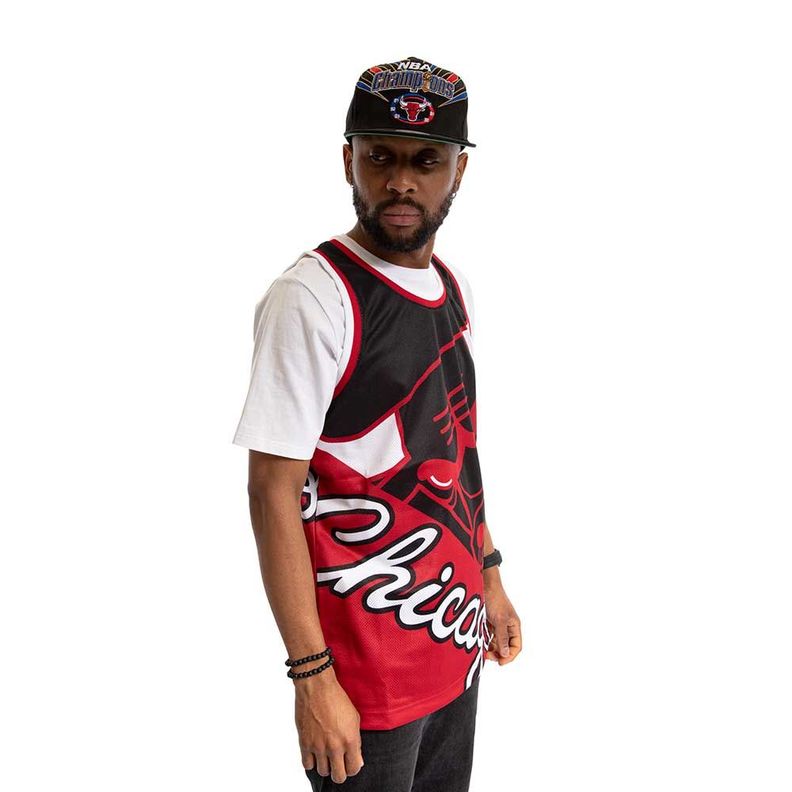Polera Tank Nba Chicago Bulls Black Mitchell And Ness-2