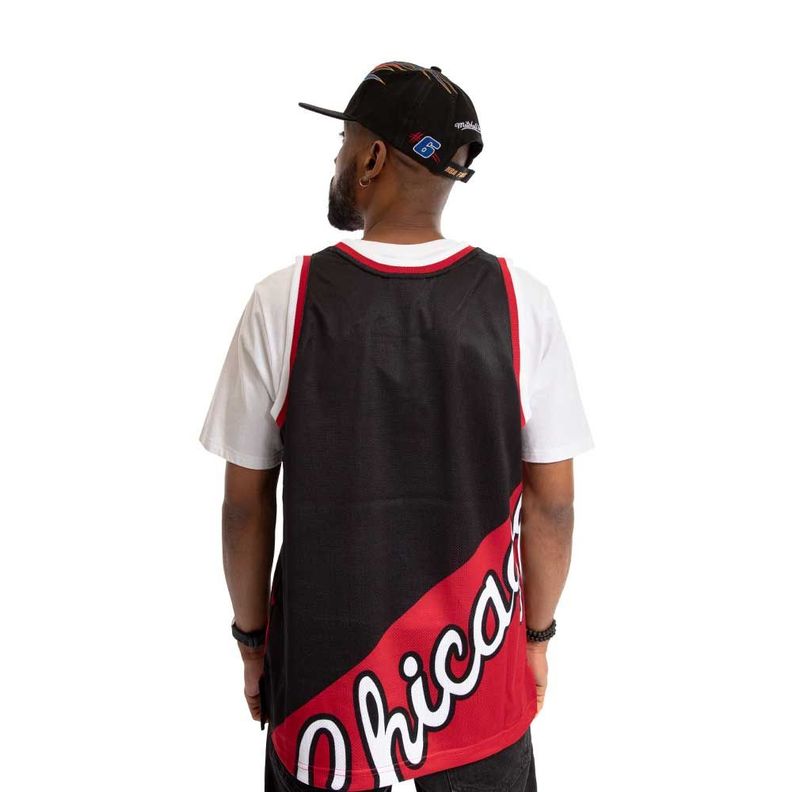 Polera Tank Nba Chicago Bulls Black Mitchell And Ness-4