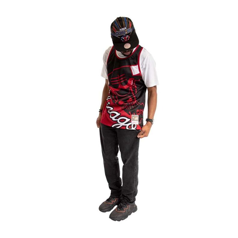 Polera Tank Nba Chicago Bulls Black Mitchell And Ness-5