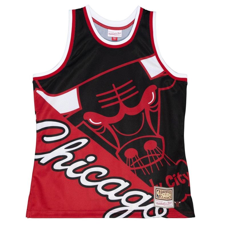 Polera Tank Nba Chicago Bulls Black Mitchell And Ness-6